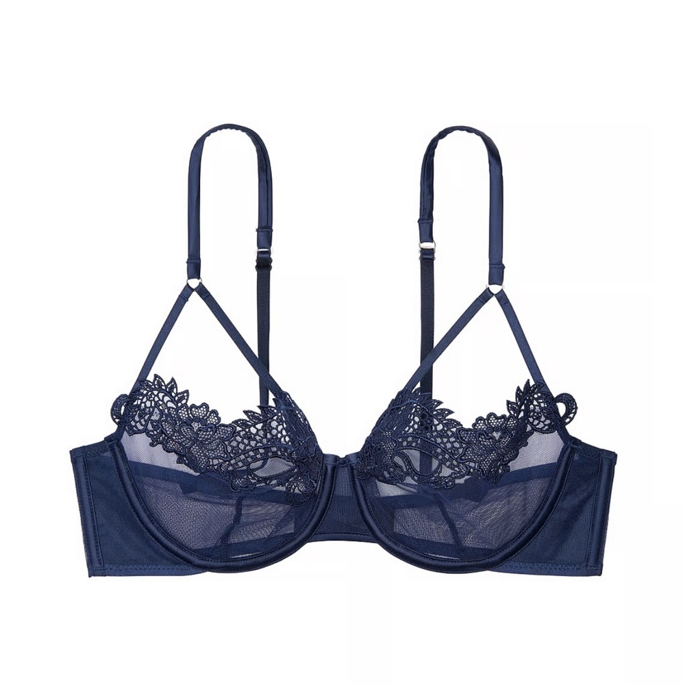VS VERY SEXY Unlined Dragon Lace Balconette Bra